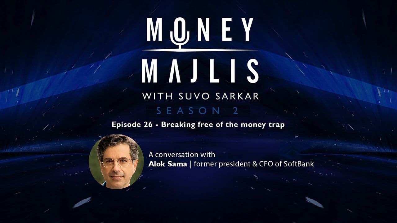 Ep 26: Breaking Free of the Money Trap - Season 2 cover art with a portrait of Alok Sama