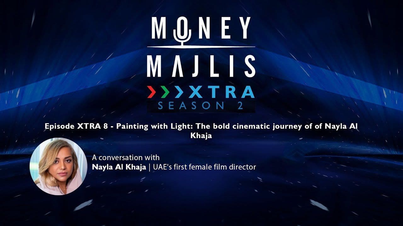 XTRA 8: Painting with Light - Season 2 cover art with a portrait of Nayla Al Khaja