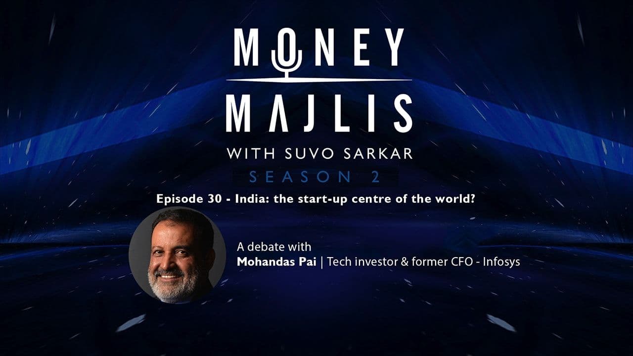 Ep 30: India: The Next Startup Capital? - Season 2 cover art with a portrait of Mohandas Pai