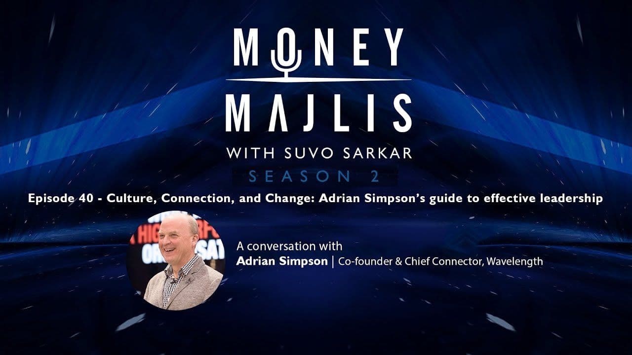 Ep 40: Culture, Connection and Leadership - Season 2 cover art with a portrait of Adrian Simpson